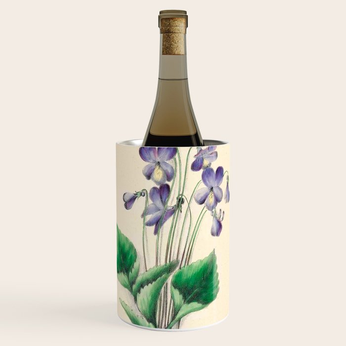 Violets by Clarissa Munger Badger, 1859 (benefitting The Nature Conservancy) Wine Chiller Gallery Image 1