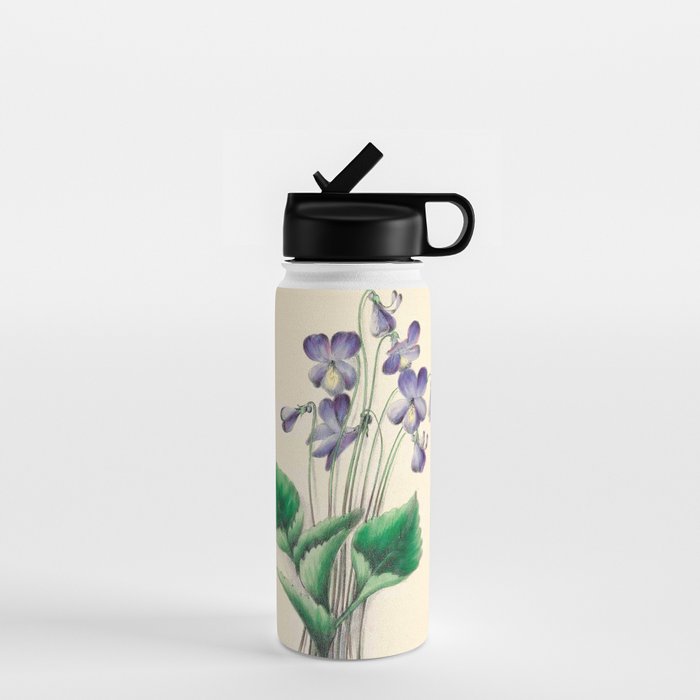  Violets by Clarissa Munger Badger, 1859 (benefitting The Nature Conservancy) Water Bottle Gallery Image 1