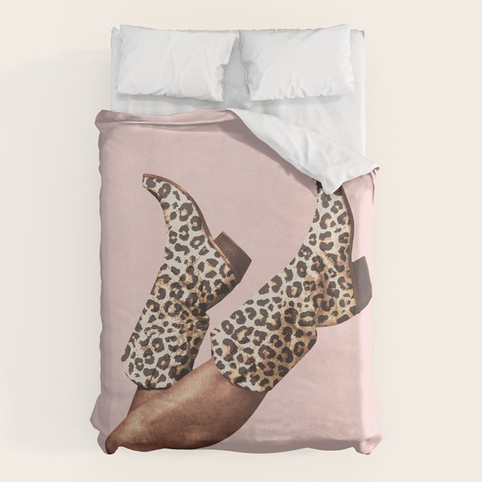 These Boots - Leopard Print II Duvet Cover Gallery Image 6