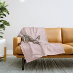 These Boots - Leopard Print II Throw Blanket Gallery Image 1