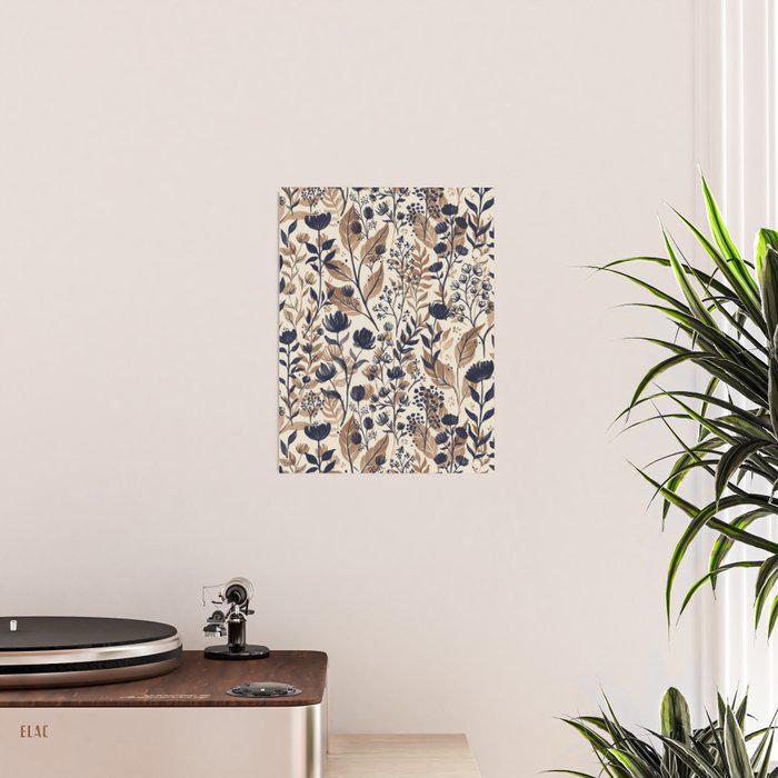 Moody Blooms Dark Neutral Poster Gallery Image 2