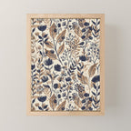 Moody Blooms Dark Neutral Mini Art Print Gallery Image 1