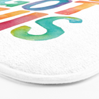 You Got This Rainbow Watercolor Bath Mat Gallery Image 3
