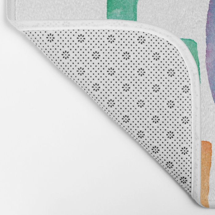 You Got This Rainbow Watercolor Bath Mat Gallery Image 2