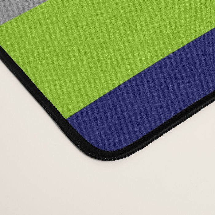 Midcentury Modern Abstract Lime Green Palm Springs Pattern with Navy Blue, Gray, and White Desk Mat Gallery Image 4