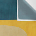 Green Tones Abstract Mid-Century Fall Artwork Wall Tapestry Gallery Image 3