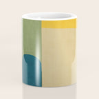 Green Tones Abstract Mid-Century Fall Artwork Coffee Mug Gallery Image 4