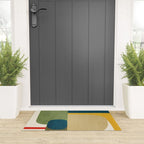 Green Tones Abstract Mid-Century Fall Artwork Welcome Mat Gallery Image 3