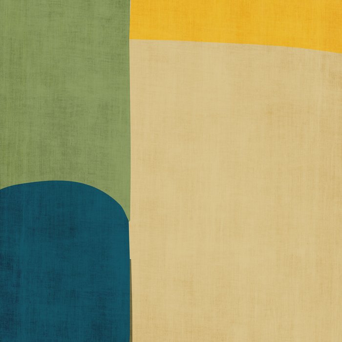 Green Tones Abstract Mid-Century Fall Artwork Coffee Mug Gallery Image 2
