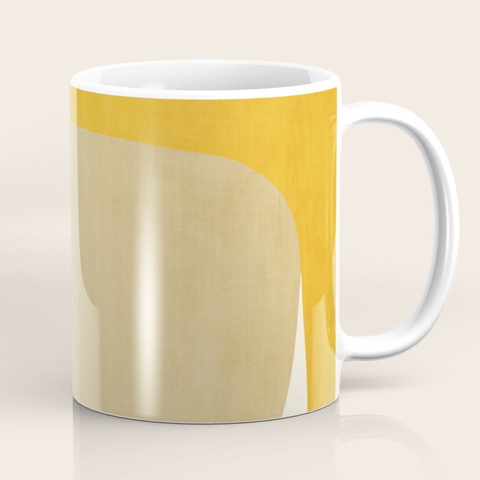 Green Tones Abstract Mid-Century Fall Artwork Coffee Mug Gallery Image 1