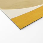 Green Tones Abstract Mid-Century Fall Artwork Welcome Mat Gallery Image 2