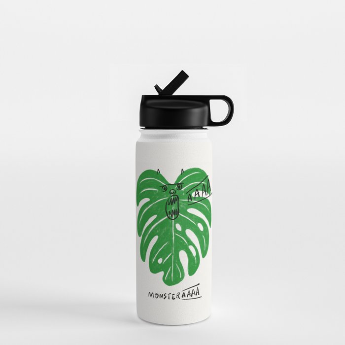 Monstera Water Bottle Gallery Image 1