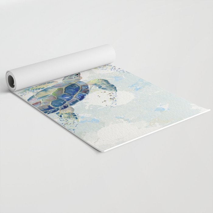 Swimming Together 2 - Sea Turtle  Yoga Mat Gallery Image 2