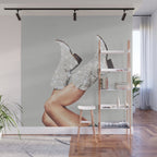 These Boots - Glitter Silver Wall Mural Gallery Image 1