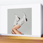 These Boots - Glitter Silver Wall Mural Gallery Image 2