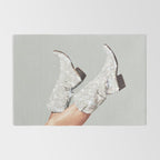 These Boots - Glitter Silver Rug Gallery Image 2