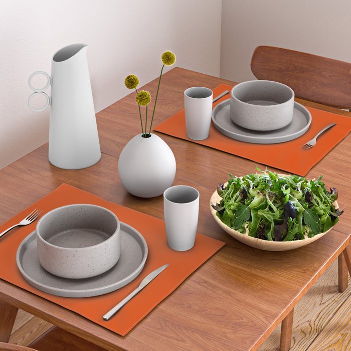 Burnt Orange Placemat Gallery Image 2