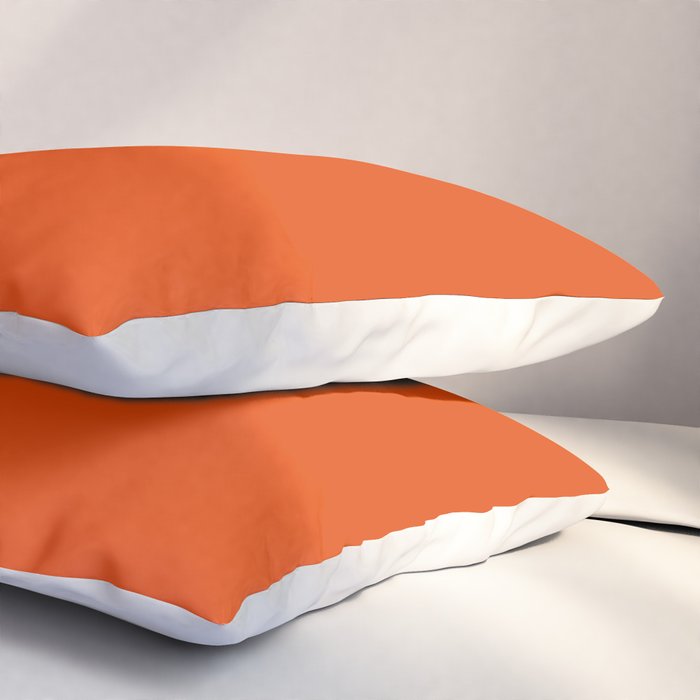 Burnt Orange Pillow Sham Gallery Image 3