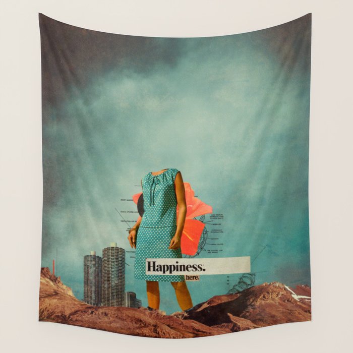 Happiness Here Wall Tapestry Gallery Image 4