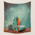 Happiness Here Wall Tapestry Gallery Image 4