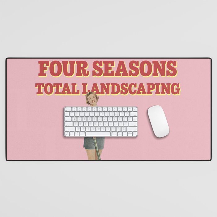 Four Seasons Total Landscaping (Pink) Desk Mat Gallery Image 1