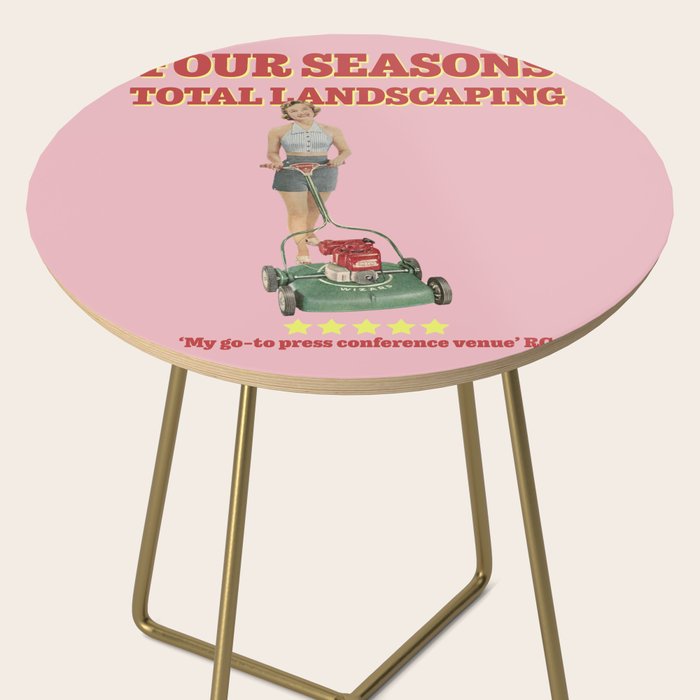 Four Seasons Total Landscaping (Pink) Side Table Gallery Image 2