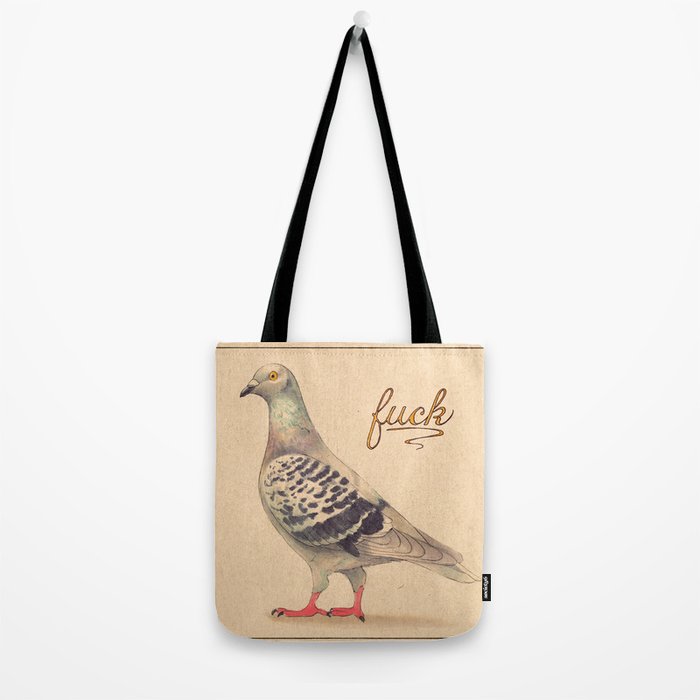 Fancy 'Fuck' Pigeon Tote Bag Gallery Image 2