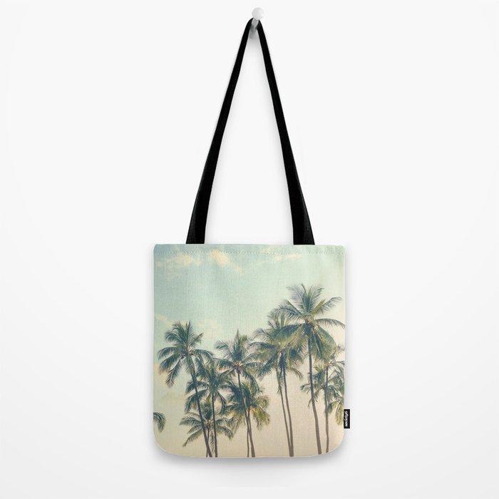 Tropical Skies - Palm Trees, Beach Photography Tote Bag Gallery Image 2