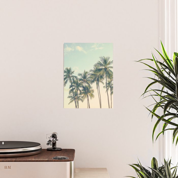 Tropical Skies - Palm Trees, Beach Photography Poster Gallery Image 2