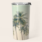 Tropical Skies - Palm Trees, Beach Photography Travel Mug Gallery Image 2