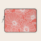 Coral Poppies Laptop Sleeve Gallery Image 1