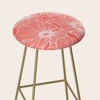Coral Poppies Stool Gallery Image 2
