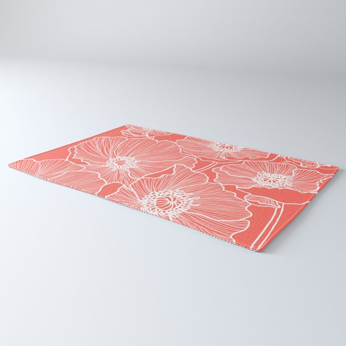 Coral Poppies Rug Gallery Image 3