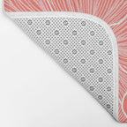 Coral Poppies Bath Mat Gallery Image 2