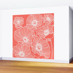 Coral Poppies Wall Mural Gallery Image 2