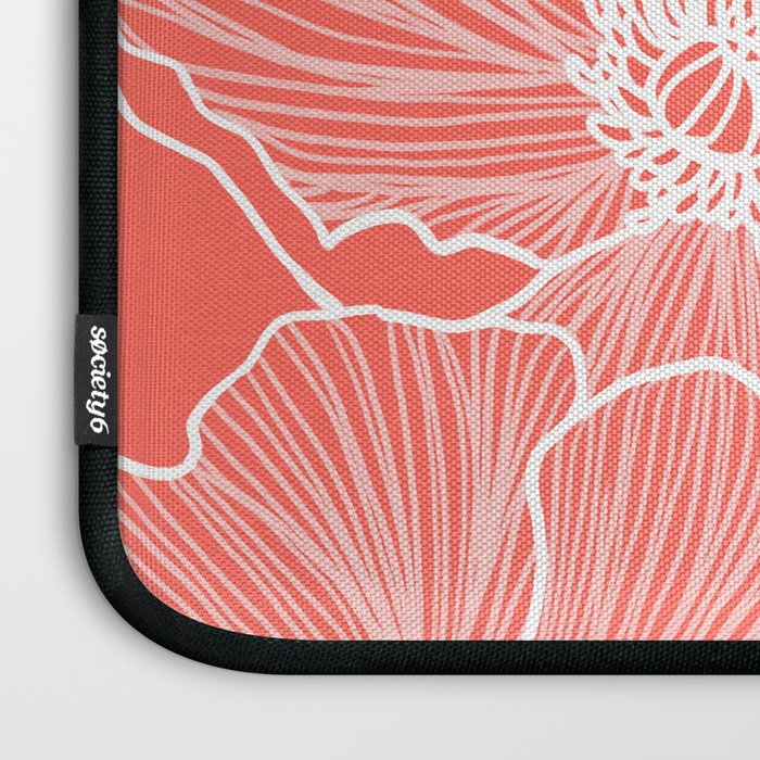 Coral Poppies Laptop Sleeve Gallery Image 3
