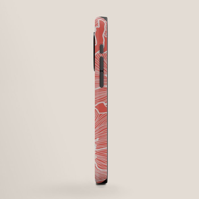 Coral Poppies iPhone Case Gallery Image 2