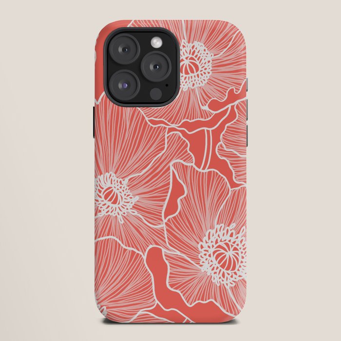 Coral Poppies iPhone Case Gallery Image 12