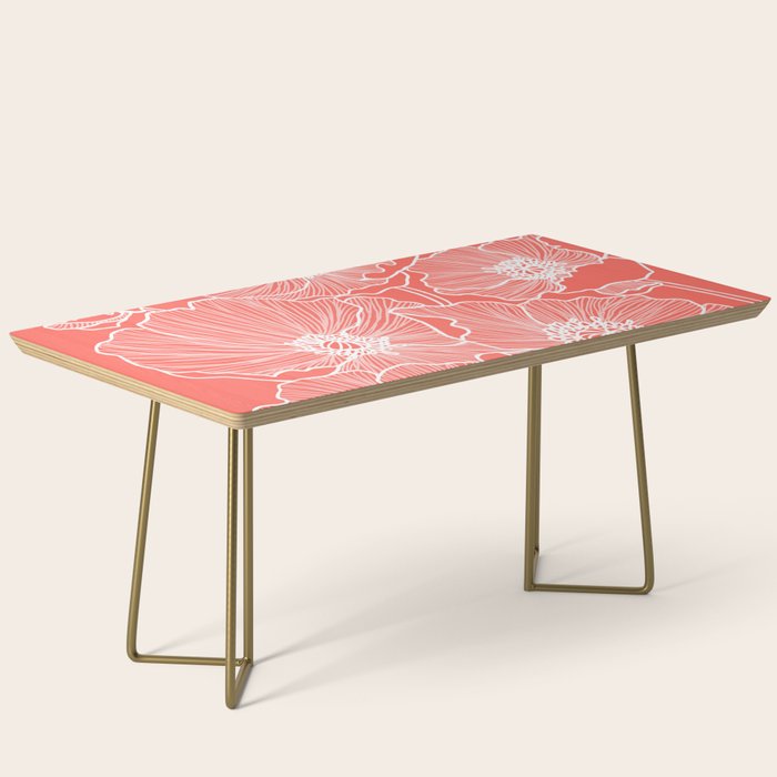 Coral Poppies Coffee Table Gallery Image 2