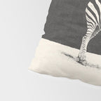 MINIMAL ANIMAL / Zebra Pillow Sham Gallery Image 4