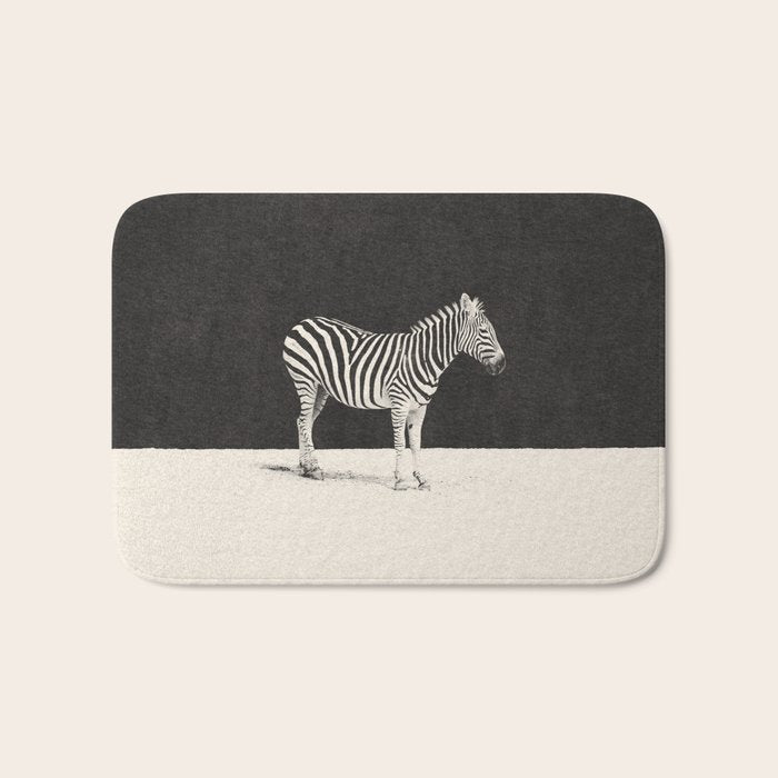 MINIMAL ANIMAL / Zebra Bath Mat Gallery Image 1
