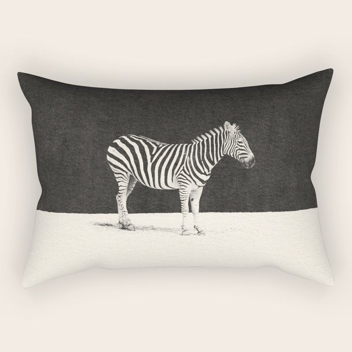 MINIMAL ANIMAL / Zebra Rectangular Pillow Gallery Image 2