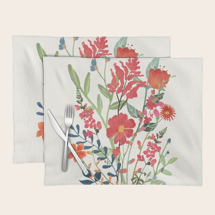 Beautiful Flowers Placemat Gallery Image 1