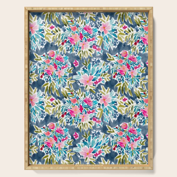 Aria - Blue Serving Tray Gallery Image 1