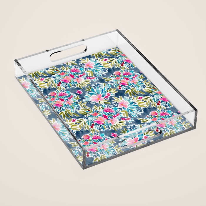 Aria - Blue Acrylic Tray Gallery Image 1