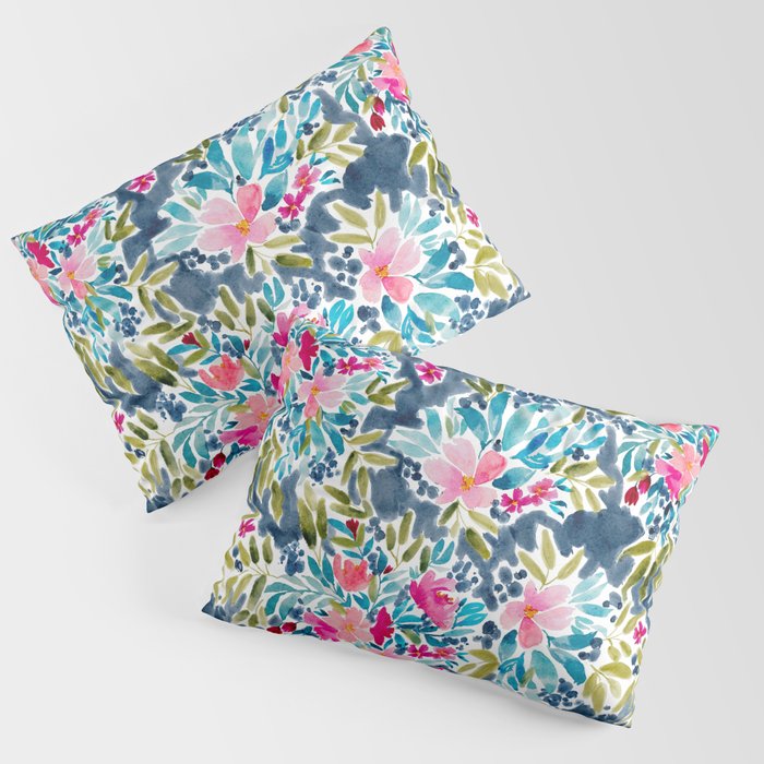 Aria - Blue Pillow Sham Gallery Image 3