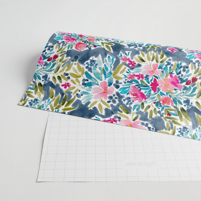 Aria - Blue Wrapping Paper Gallery Image 2