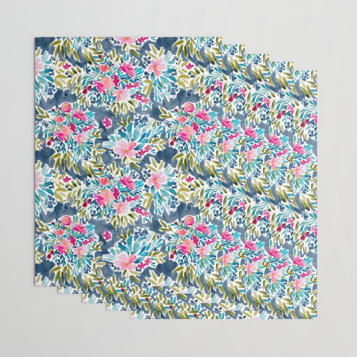 Aria - Blue Wrapping Paper Gallery Image 3