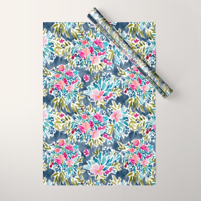 Aria - Blue Wrapping Paper Gallery Image 1