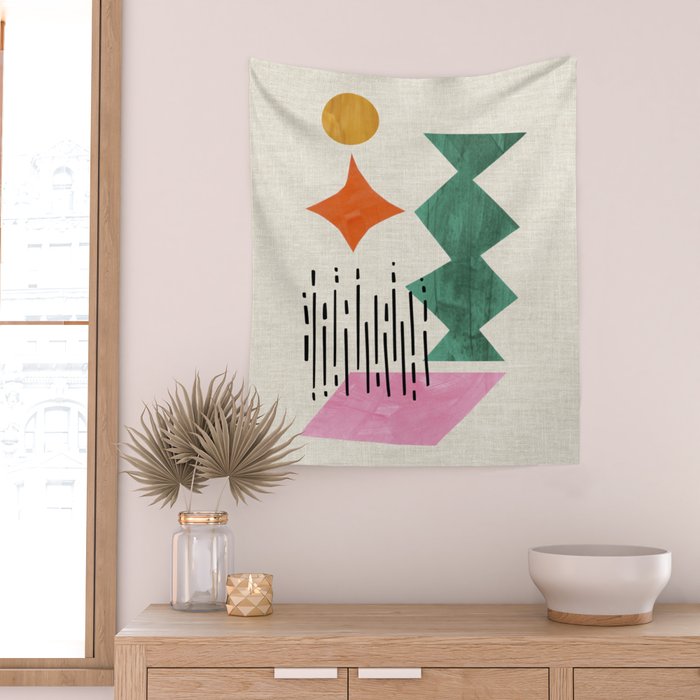 Midcentury Float Wall Tapestry Gallery Image 2